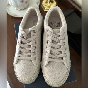 Splendid Trinity Beige Low-Top Women's Sneakers 8.5